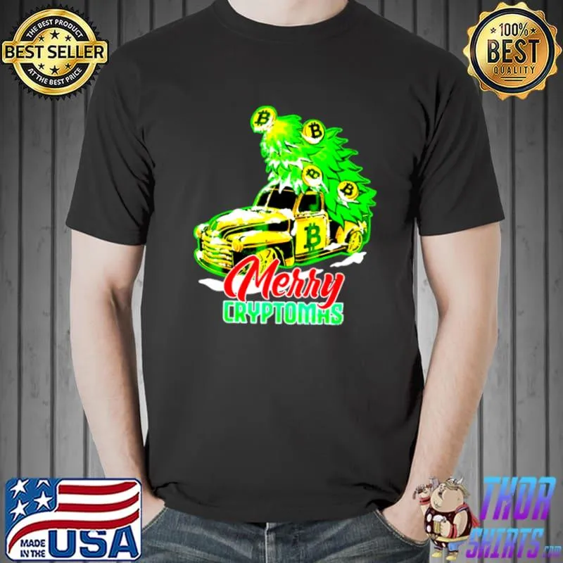 Original bTC Crypto Bitcoin Christmas merry cryptomas shirt
