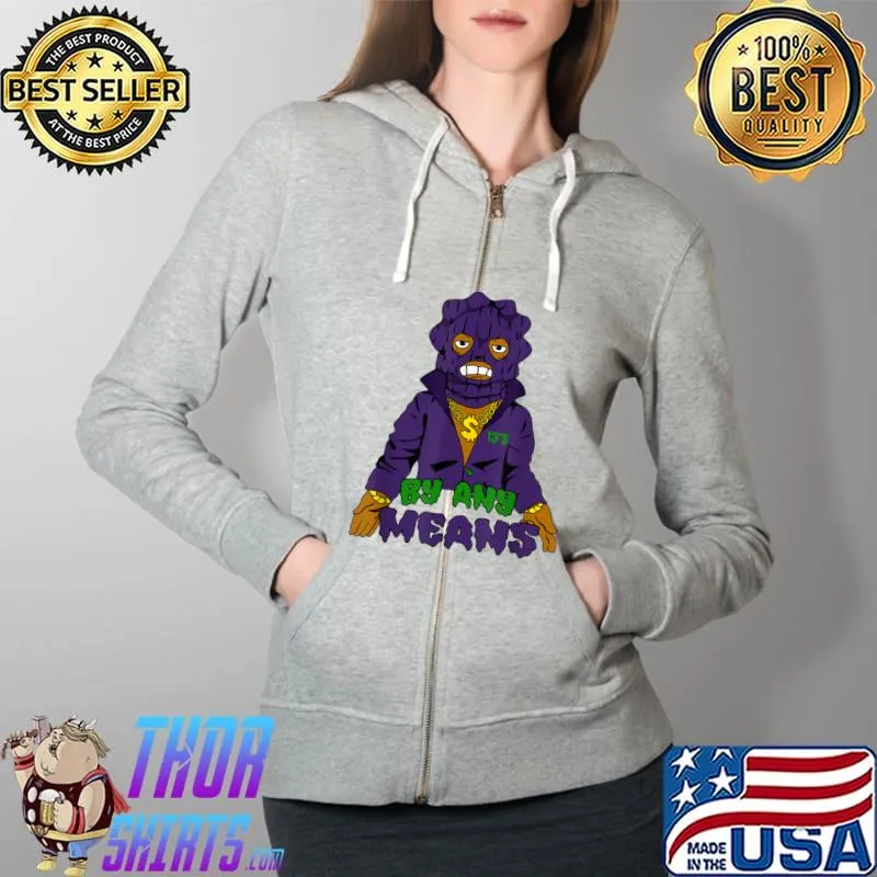 Original Court Purple 13s Sneaker Match Tees By Any Means To Match T-Shirt Full Zip Hooded