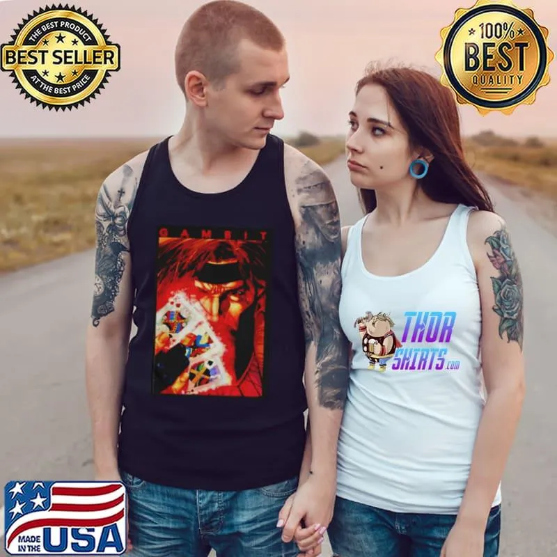 Original Gambit glowing cards graphic Tank Top