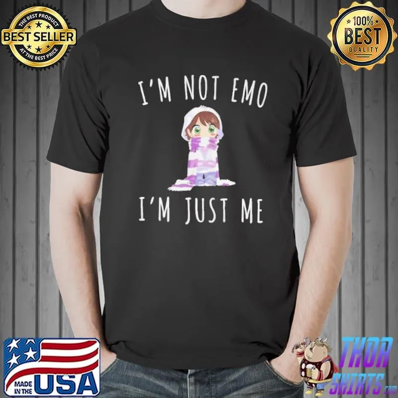 Original I m not emo anime emo anime girl figur kleidung shirt