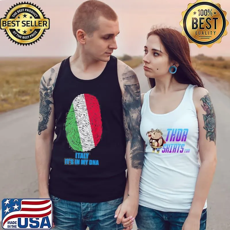 Original Italy Flag It’s In My DNA Shirt Tank Top