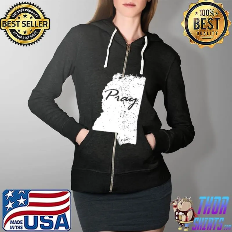 Original Pray for mississippi 2021 Full Zip Hooded