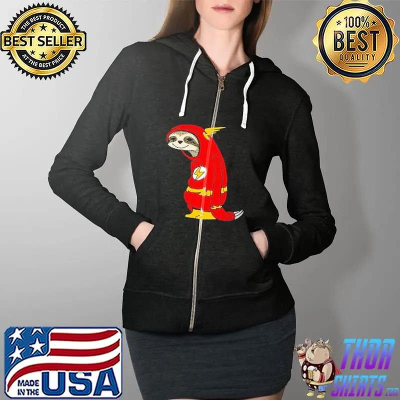 Original Sloth Flash Shirt Full Zip Hooded