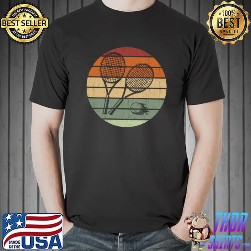 Original Tennis Vintage Tennis Racket Tennis Ball T-shirt