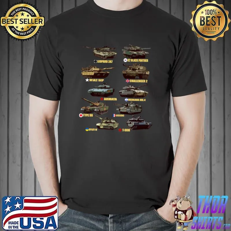 Original Top 10 Main Battle Tanks Panzer Premium T-Shirt