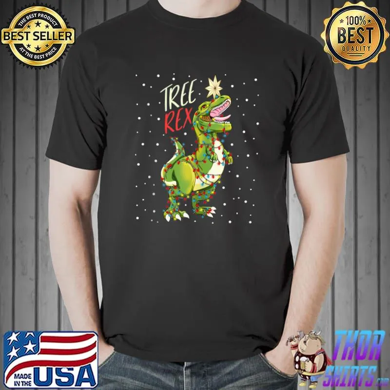 Original Tree Rex Christmas Pajamas sweater Xmas T-shirt