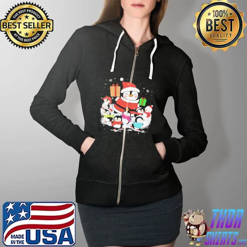 Penguins Gift For Christmas For Penguin Lover Crewneck Shirt Full Zip Hooded