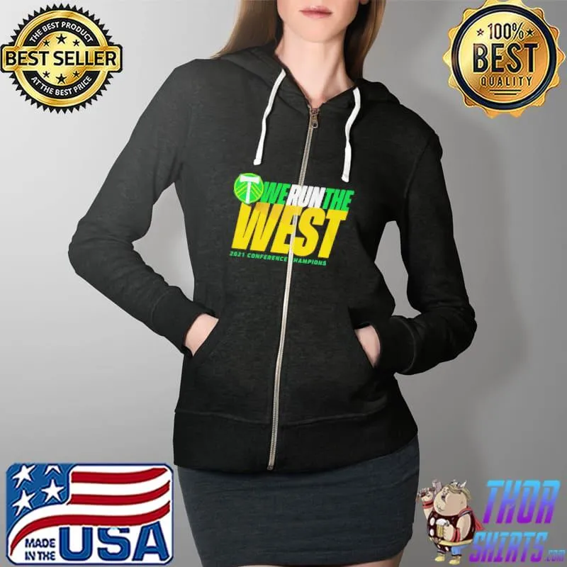 Portland timbers 2021 mls western conference champions Full Zip Hooded