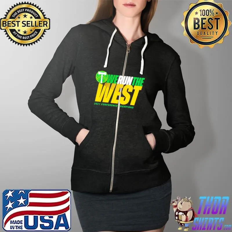 Portland Timbers 2021 MLS Western Conference Champions t Full Zip Hooded