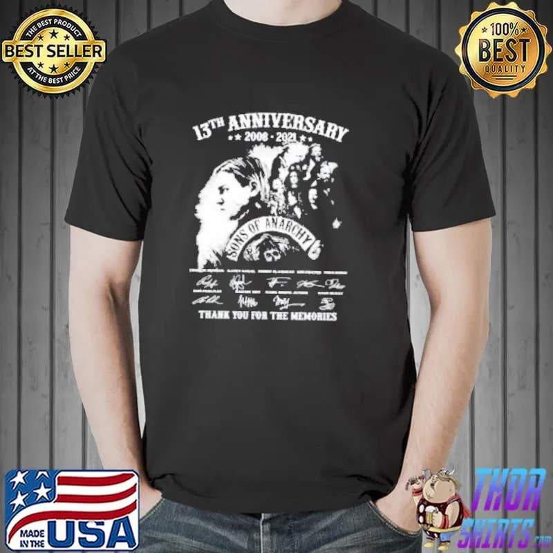 Premium 13th Anniversary 2008-2021 Sons Of Anarchy T-Shirt