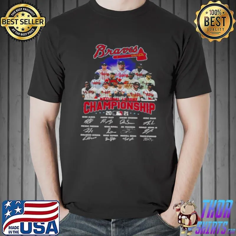 Premium Atlanta Braves national league championship 2021 signatures Unisex