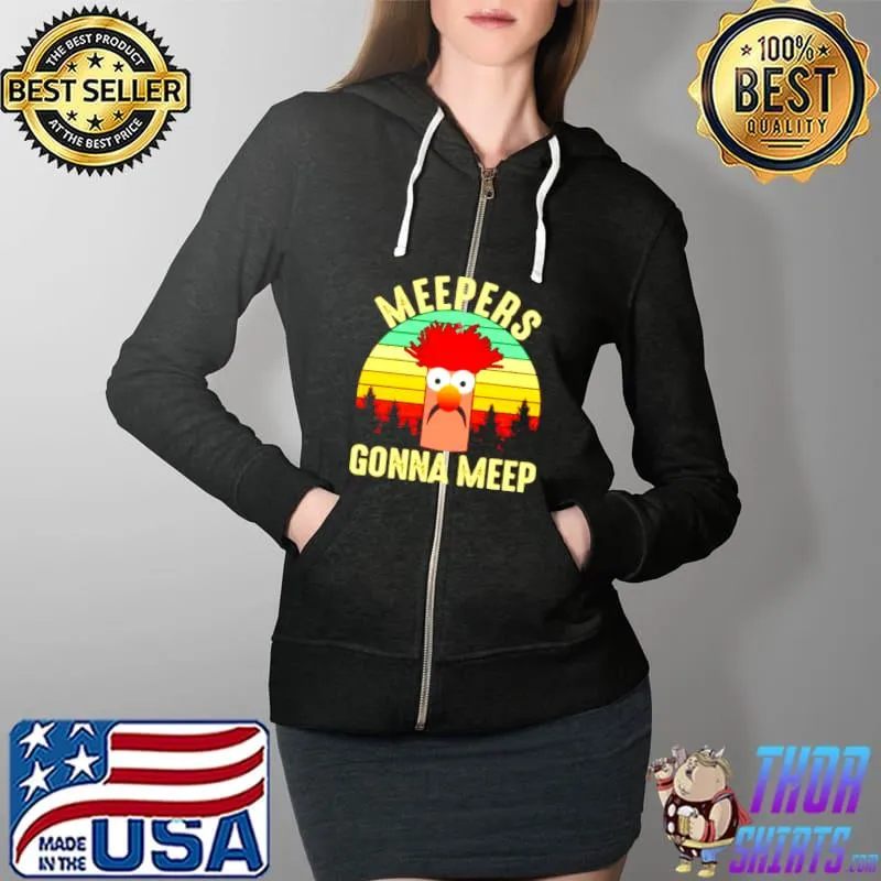 Premium Beaker Meepers Gonna Meep Vintage Full Zip Hooded