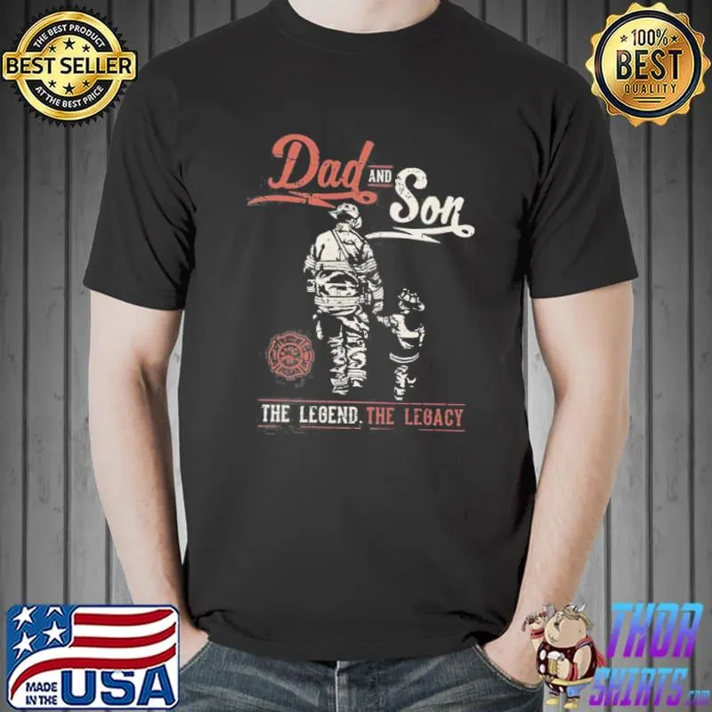 Premium Dad And Son The Legend The Legacy Shirt