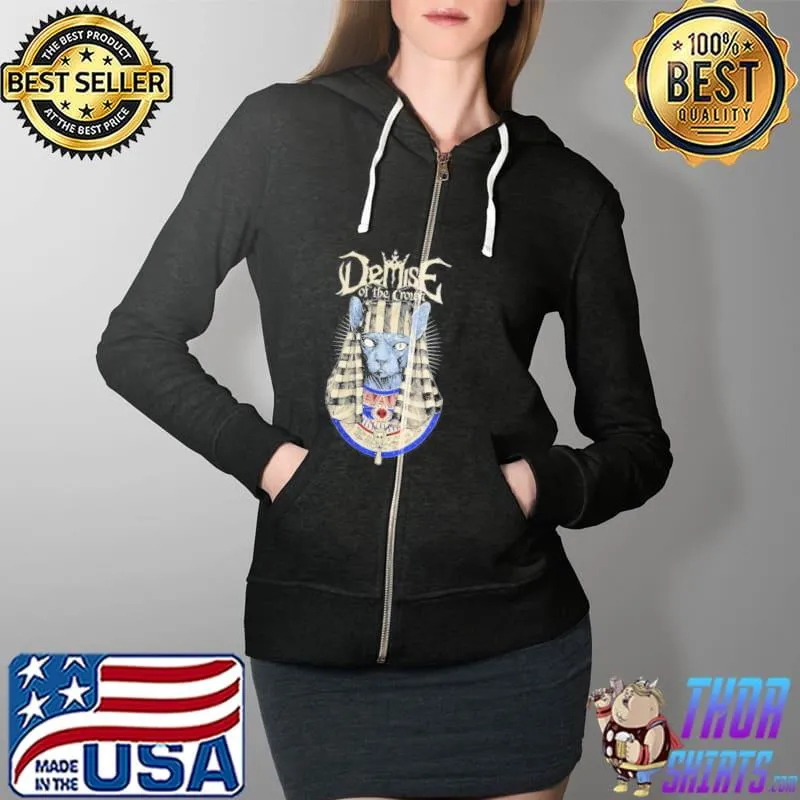 Premium Demise Of The Crown Sphynx Shirt Full Zip Hooded