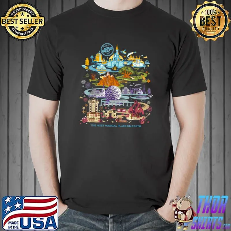 Premium Disney Walt Disney World 50th Anniversary T-Shirt Unisex