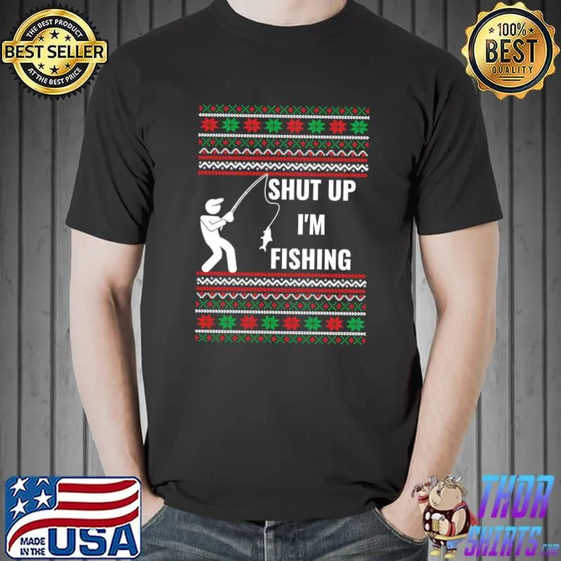 Premium Funny Fishing Christmas Ugly Sweater Gifts For Fishers T-shirt