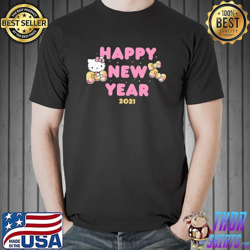 Premium Funny Hello Kitty Happy New Year 2021 Shirt Unisex