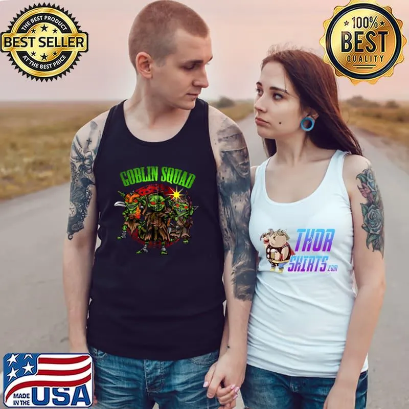 Premium Goblins Fantasy Monster D20 RPG Roleplaying Tabletop T- Tank Top