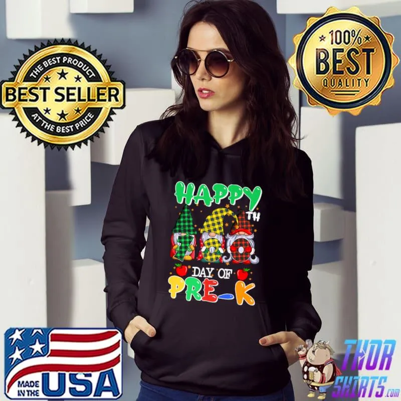 Premium Happy 100th Day Of School Pre K Gnomes Premium T-Shirt