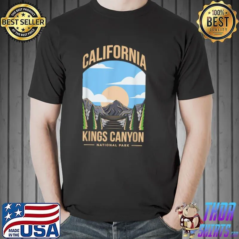 Premium Kings Canyon US National Park California USA Parks Lover T Shirt