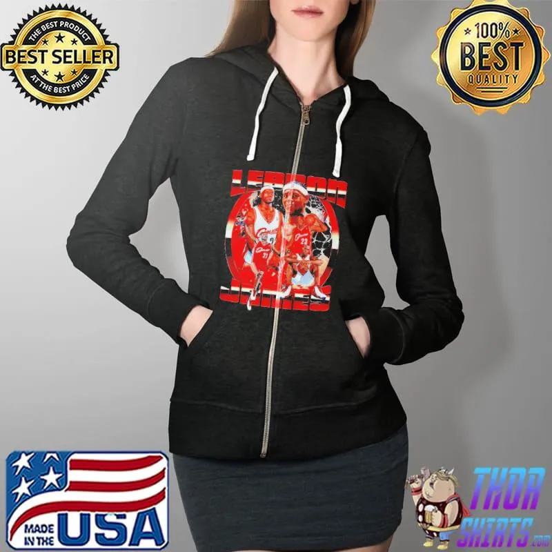 Premium Lebron james vintage Full Zip Hooded