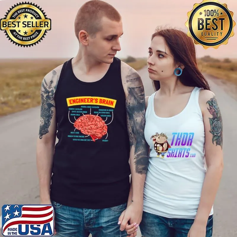 Premium Machine Repair Mechanic Engineer Funny Brain T-Shirt Tank Top