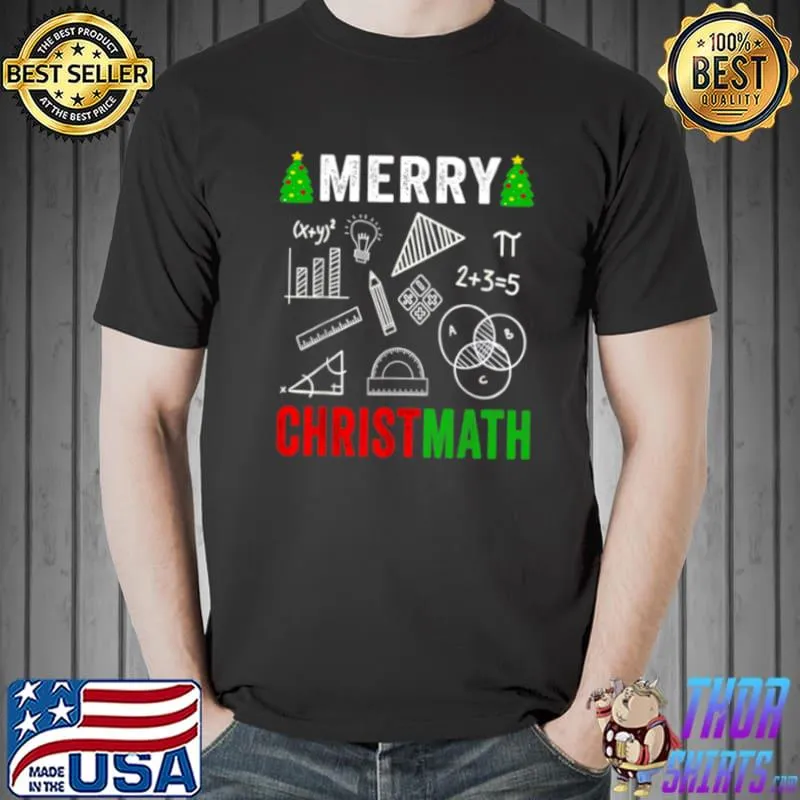 Premium Merry Christmas Math Teacher shirt