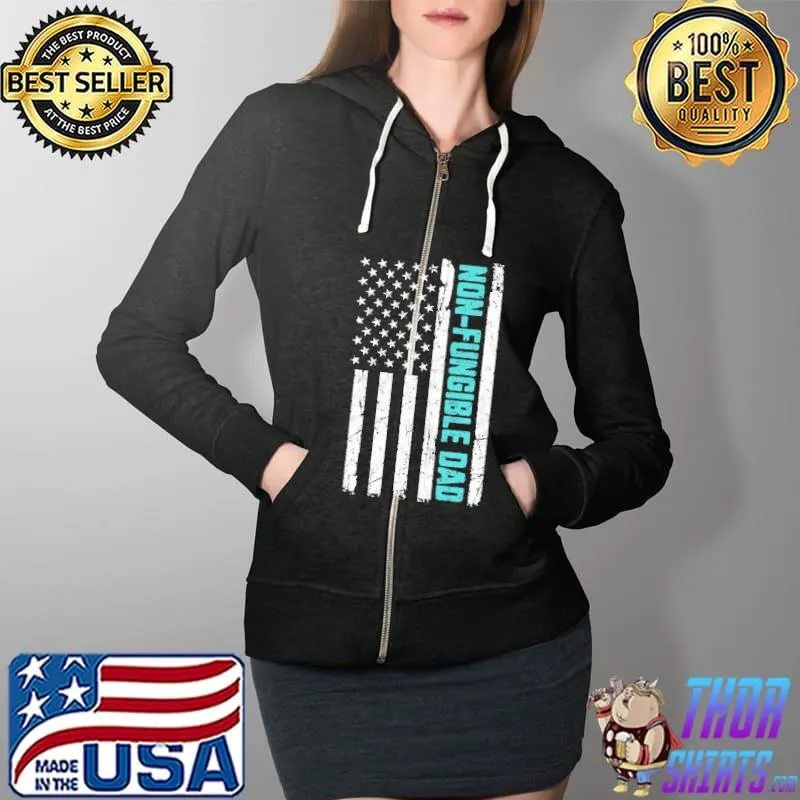 Premium Non-Fungible Dad Shirt Full Zip Hooded