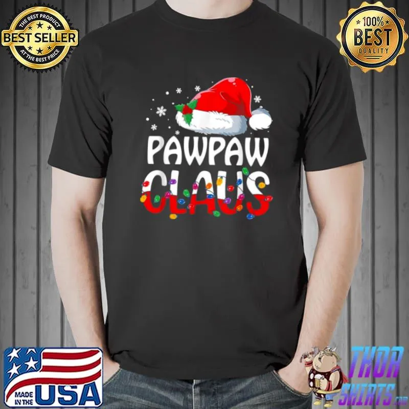 Premium Pawpaw Claus Matching Family Christmas Pajamas Xmas Santa Shirt