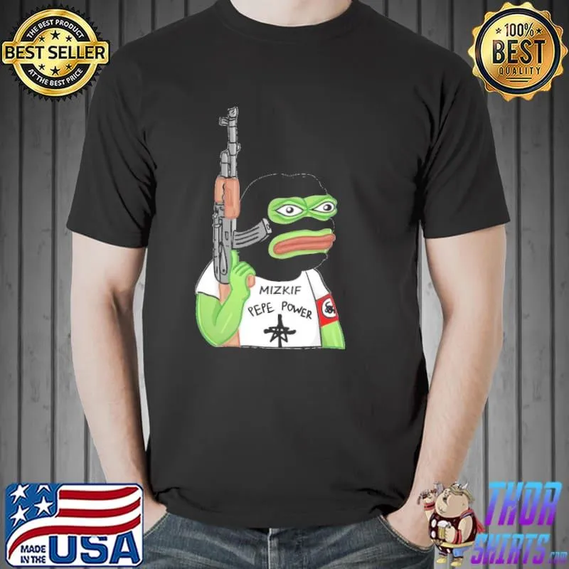 Premium Pepe Power Mizkif Meme Unisex T-Shirt