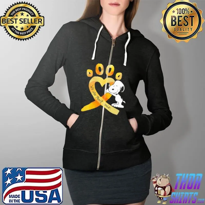 Premium Snoopy We Are Their Voices Shirt Full Zip Hooded