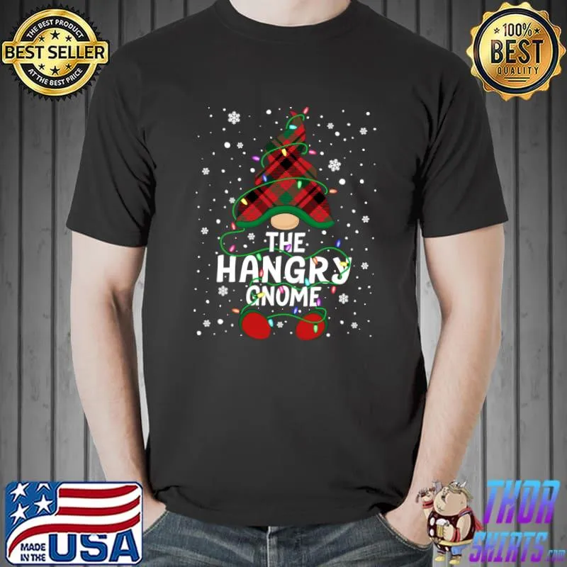 Premium The Hangry Gnome Family Matching Group Christmas Pajama T-Shirt Unisex