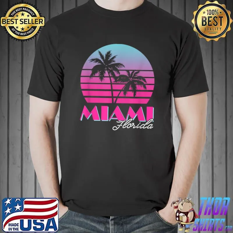 Premium Vintage Retro Miami T-Shirt Unisex