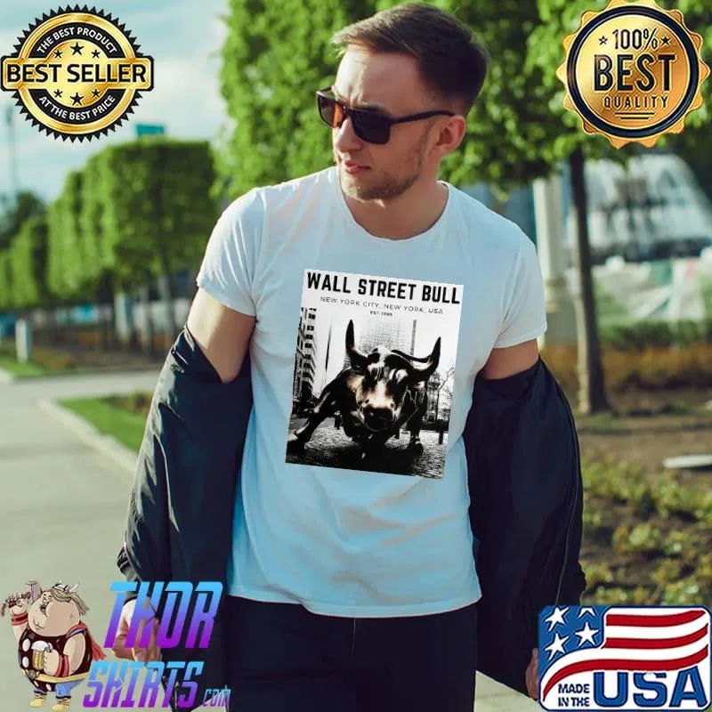 Premium Wall Street Bull New York City Shirt Unisex