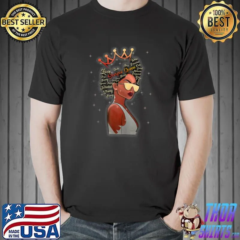 Premium Womens Scorpio Queen - Black Queen Birthday Gifts Zodiac Birthday T-Shirt Unisex