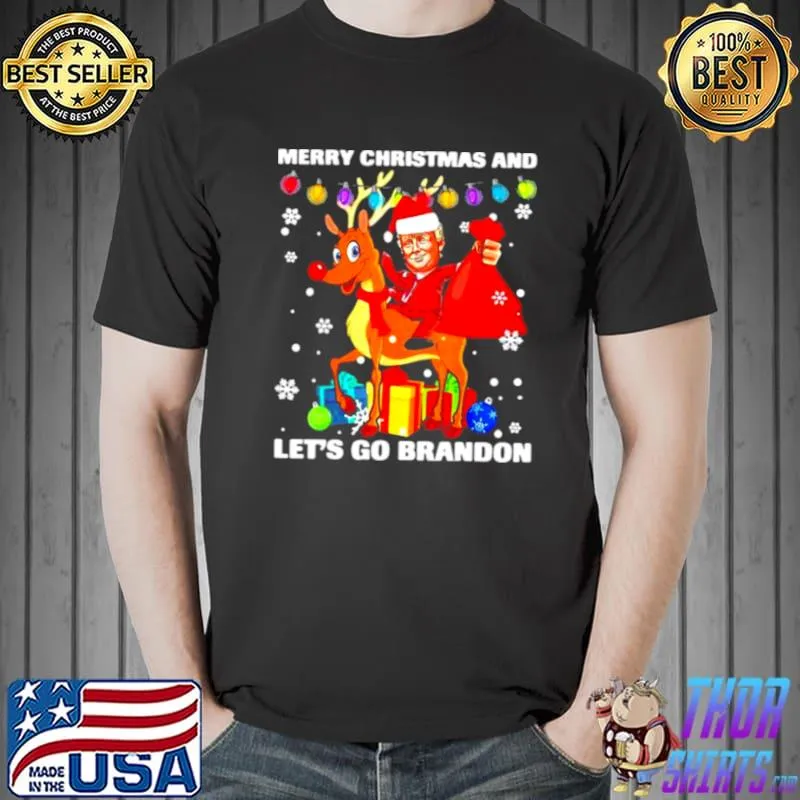 pro Trump Merry Christmas And Let’s Go Branddon Brandon Noel Sweater Shirt