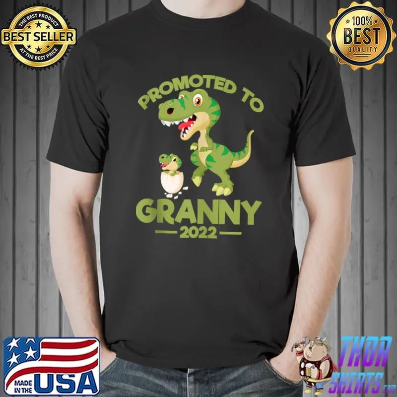Promoted To Granny 2022 T-Rex Dinosaur T-shirt