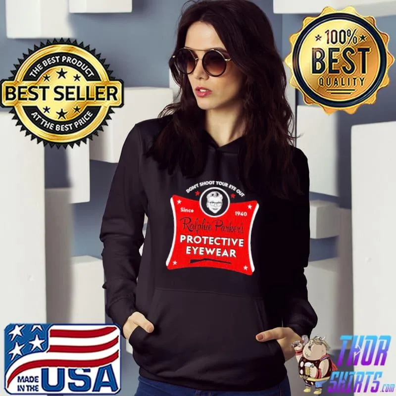 Ralphie Parker’s protective eyewear don’t shoot your eye out shirt