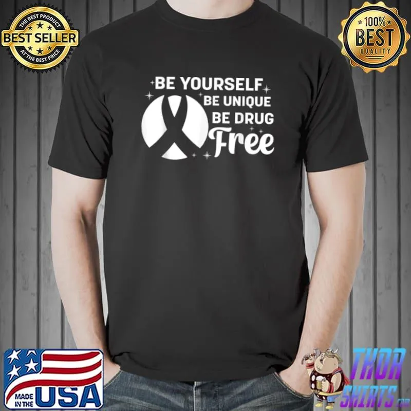 Red Ribbon Week Awareness 2021 Be Yourself Unique T Shirt