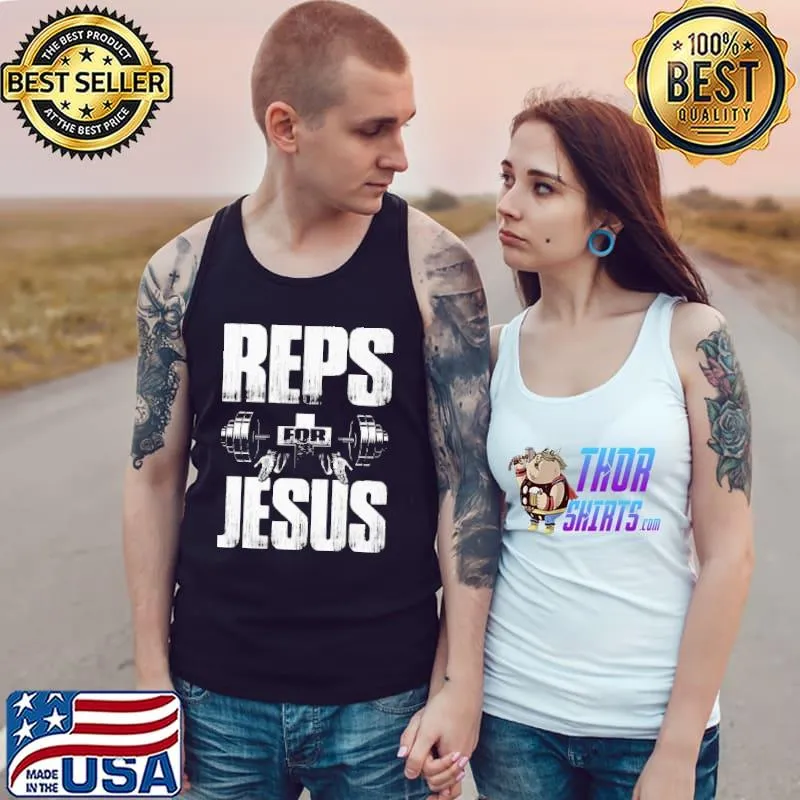 Reps For Jesus Lifting Shirt Tank Top