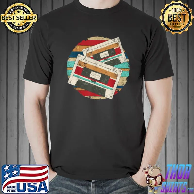 Retro 1980s 80s Music Lover Mixtape Vintage Cassette T Shirt