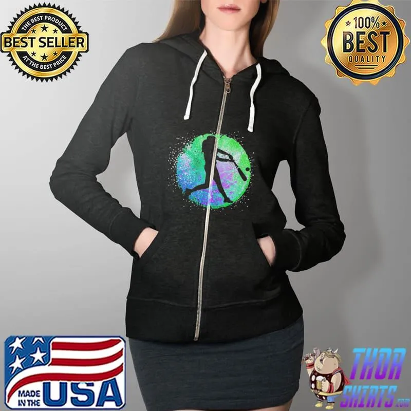 Retro distressed baseball player softball girls coach Full Zip Hooded