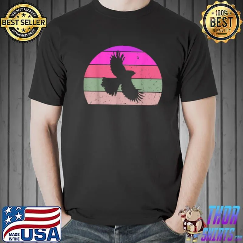 Retro Eagle Vintage Eagle Spirit Bird Lover 60s 70s Style T Shirt Unisex