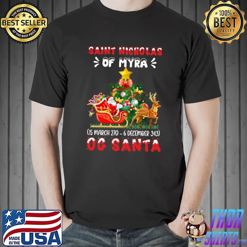 Saint Nicholas of myra Christmas Santa T-Shirt