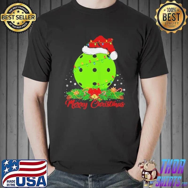 Santa bowling merry christmas lights Unisex