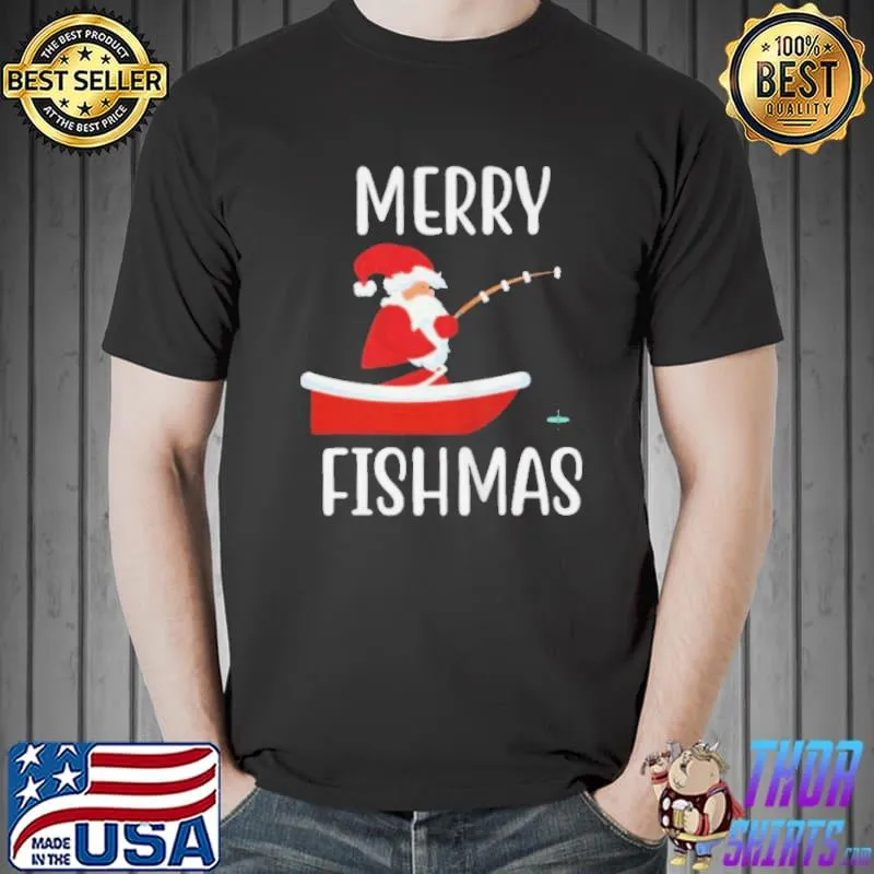 Santa claus merry fishmas christmas Unisex
