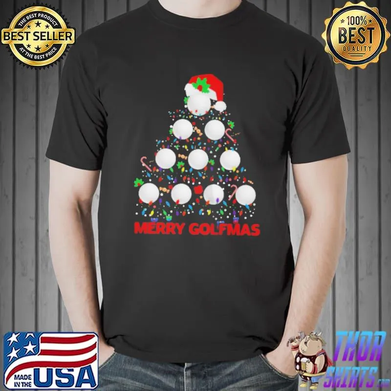 Santa golf tree merry golfmas christmas Unisex