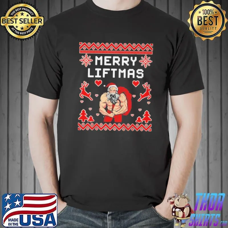 Santa gym merry liftmas ugly christmas Unisex