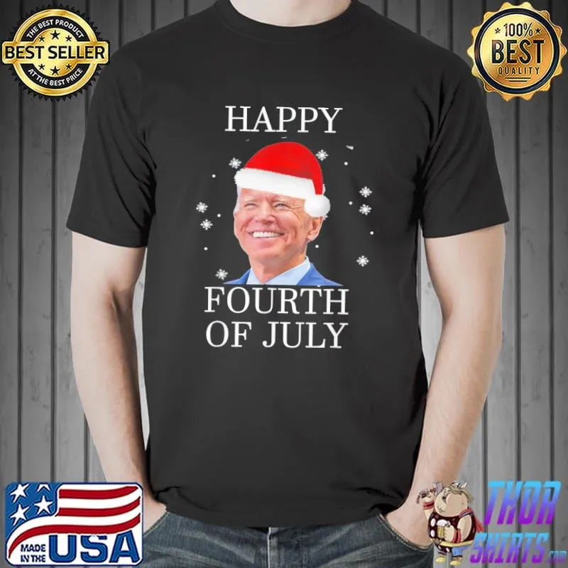 Santa Joe Biden Happy 4th Of July T-Shirt