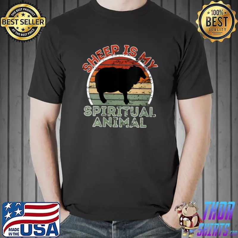 Sheep Is My Spiritual Animal - Funny Animal Lover T- Unisex